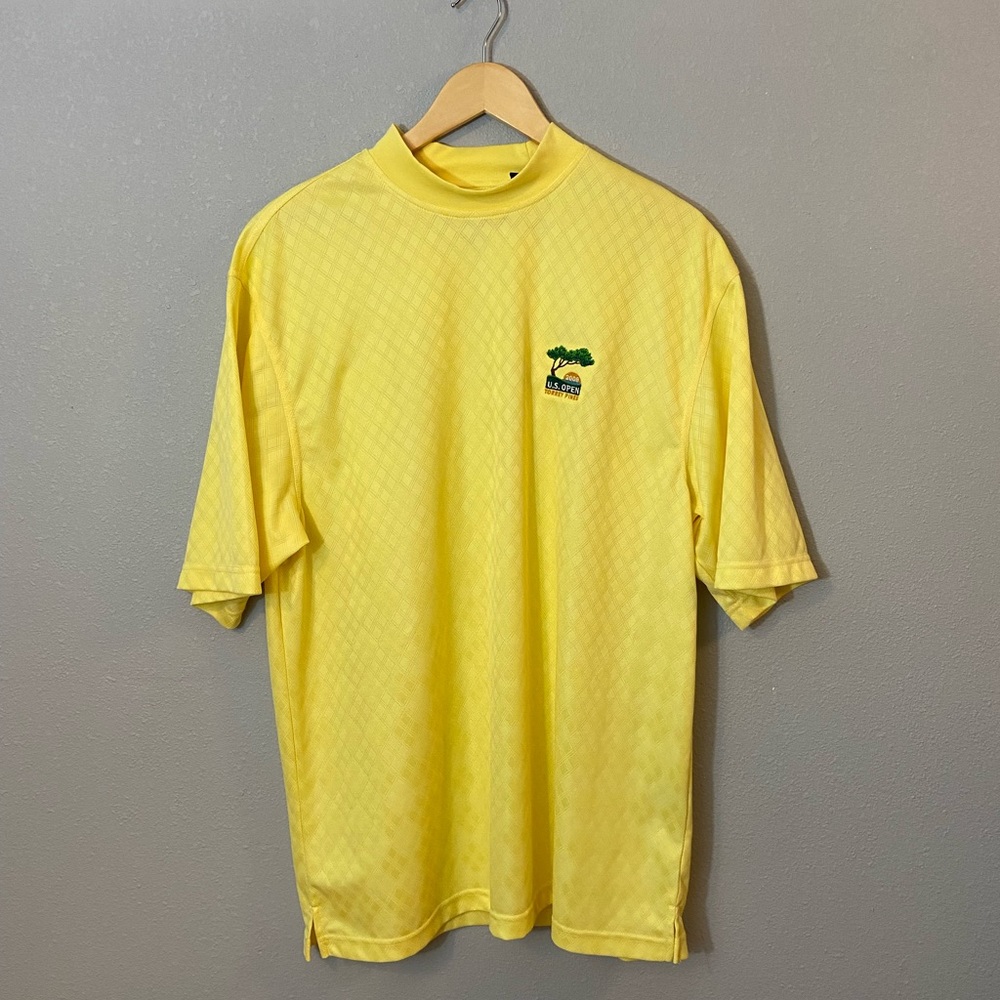 Oxford Golf Coolmax Short sleeve T Shirt Large Yellow. US Open Torrey Pines 2009